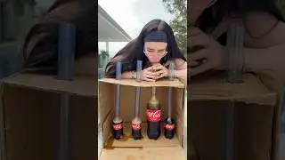 Cola Challenge by the Pool 😅😭 #youtubeshorts
