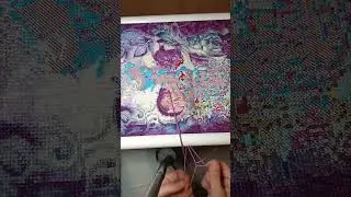 Drachen Stickbild #hobby #homemade #kreuzstich #sticken #crossstitch