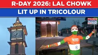 Jammu & Kashmir: Iconic Square Lal Chowk Lit Up In Tricolour For Republic Day Celebrations