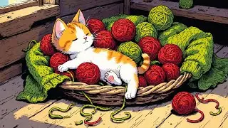 Sleepy Cat Lofi Vibes 🐾 | Warm & Cute Chill Music for Relax, Work & Study