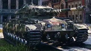 Caernarvon на карте  Химмельсдорф, 5.5К Урона, 11 фрагов, Колобанов. WoT 1.6.1. 2К VIDEO.
