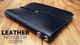 Leathercraft: Handmade Leather Notebook Cover (Highspeed Video)