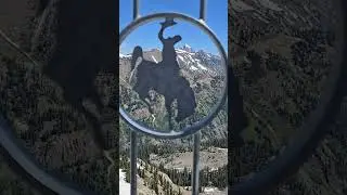 Giddy Up! The Grand Teton from Rendezvous Mountain, Jackson Hole Mountain Resort Tram lookout