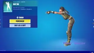 Fortnite item shop Emotes today - Say So, The Flow, Chicken Wing It, Cap Kick, Envoy,Surf Rider,C3S1