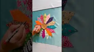 How to Make Patchwork Pillow cover Tutorial 🏠#diy #sewing  #cushioncovermaking #shorts #pillow