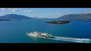 Carlingford Lough Ferry from the air