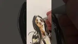 Illustrating live in Harrods for Louis Vuitton - Fashion Illustrator