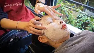 Beautiful Spa In A Small Alley | ASMR hair wash and scalp massage for stress relief