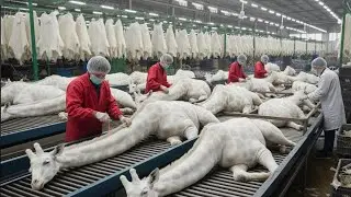 Inside the Albino-Giraffe Leather Factory How Rare White Hide Becomes Luxury Fashion (Full Process)