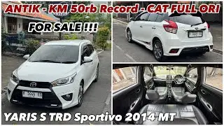 Yaris Usia 12thn LIKE NEW (FOR SALE) YARIS S TRD Sportivo MT LOWKM #yaris #swift #hondajazz #toyota