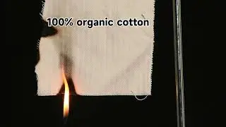 FR Test of 100% Organic Cotton
