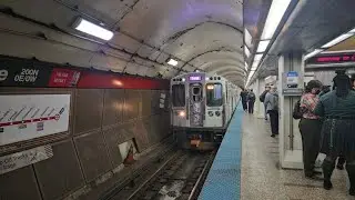 CTA Loop-bnd Purple Line, Rerouted to Red Line Subway (Lake to Roosevelt) || 9.9.2025