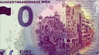 0&euro; Hundertwasser Haus 🏁⚜️Euro Souvenir 🟡 Null Euro Schein