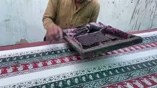 Silk block printing 