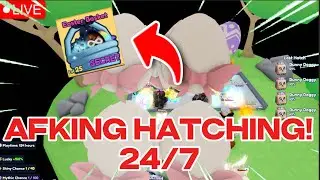 [LIVE🔴] 🐣 AFKING THE BUNNY EGG IN BGSI OVERNIGHT (TRYING TO GET THE EASTER BASKET: LAST CHANCE) 🐣