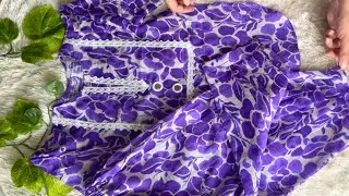 New Stylish Lawn Baby Dress Cutting and Stitching || Summer Baby Dress