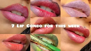Lip Combo Tutorial for a week | Beginner Friendly Everyday Makeup