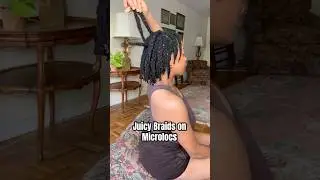 Microloc Style Easy | Braidout | Diy #microlocs #microlocjourney