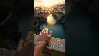 Cinematic POV: Mostar Bridge Bosnia | AI- Generated  #pov #mostar #bosnia #firstpersonshooter #ai