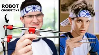 I made Powered Chopsticks to Catch Flies like the Karate Kid