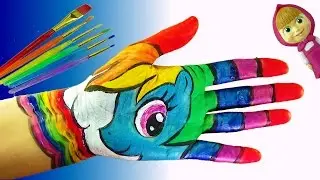Learn Colors with Body Paint for Kids | Body Painting Learning Colors for Children