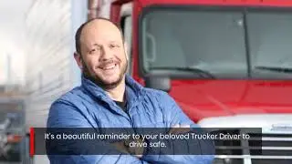 Drive Safe Trucker Keyring by Thinkdealz Great Gift for Drivers
