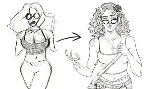 1 Minute Speed Paint | Character Design Process