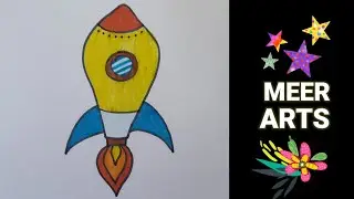How to draw a Missile, Step By Step Tutorial for beginners and Kids @meerarts8600