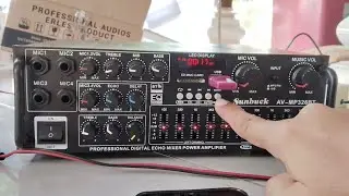 Cara Menghubungkan Flashdisk MP3 Ke Sunbuck Bluetooth EQ Amplifier 1200W AV 326BT