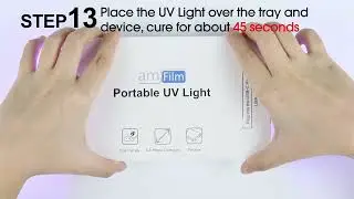 amFilm Galaxy S22 Ultra UV Glass Screen Protector Installation (2 Pack)