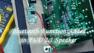 Adding Bluetooth option in F&D A555U Multimedia Speaker