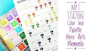 ColorBox Stazon Hero Arts Memento/ Тестирую чернильные подушечки