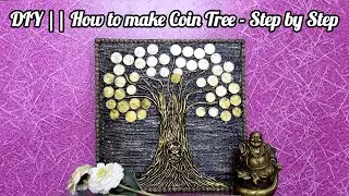 DIY Coin Craft Ideas | How to make Coin Tree | Mural Coin Tree | Modern Home Decor | Clay Mural