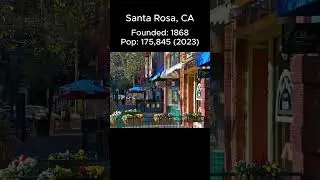 Random US Towns: Santa Rosa, CA #shorts