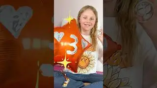 🎈Lia bemalt einen Luftballon mit Zahnpasta😃 #kinder #basteln  #kindervideo #lernen #lifehacks #diy
