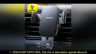 Baseus Car Phone Holder Mobile Metal Gravity Phone Holder for Car Air Vent / CD Slot Mount Phone Hol