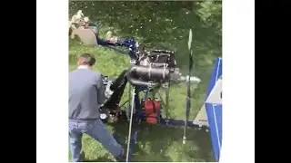 First Engine run of Rotax 503 DCDI on Gyrobee N446MS
