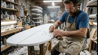 Inside a Surfboard Workshop: Making a Hollow Cedar Board (Full Process)