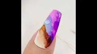 Easy Stone Marble Nail Art | Marble Ink Nails