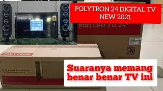 Led TV Polytron 24 inch digital  DVB T2  PLD24TV1855 Cinemax series Full Review