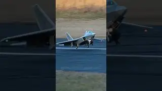F-22A Raptor Landing #aviation #rc #rcplane