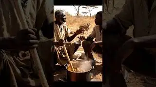 Primitive Cooking Techniques of the Hadzabe #shorts #africantribe #africanlife