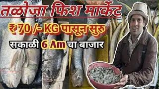 मुंबई का सबसे सस्ता होलसेल तलोजा फिश मार्केट|Taloja Fish Market|Wholesale Fish Market In Navi Mumbai