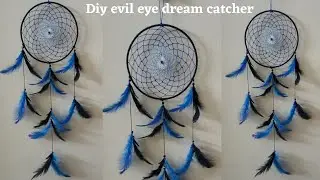DIY Evil Eye Dream Catcher || easy tutorial || Christy's Craft World