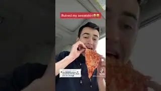 Eating crunchy pizza backwards (ASMR)