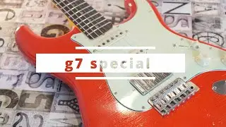 【g'7 Special】g7-ST/R SSH FiestaRed LightlyAged【VintageManiacs Slab61+Hysteric PAF】