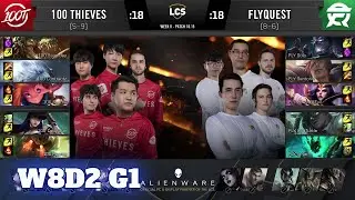 100 Thieves vs FlyQuest | Week 8 Day 2 S10 LCS Summer 2020 | 100 vs FLY W8D2