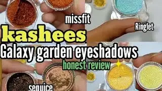 Kashees Galaxy garden eyeshadows honest review|| low quantity products || kashees products
