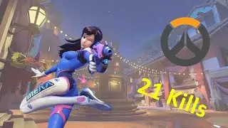 DVA 21 kill Gameplay (+win) | Overwatch 2