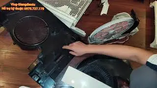 Tất cả các chi tiết bên trong máy lọc không khí Daikin MCK70 gồm khoảng 35 chi tiết Vlog-Giangdientu